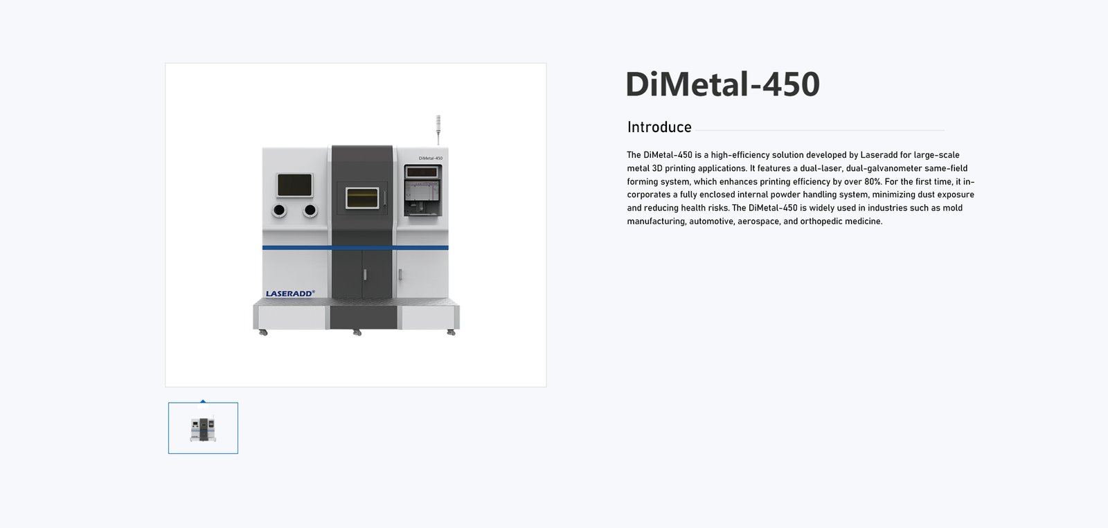 DiMetal-450: Multi-Laser & Large-Scale Metal 3D Printer